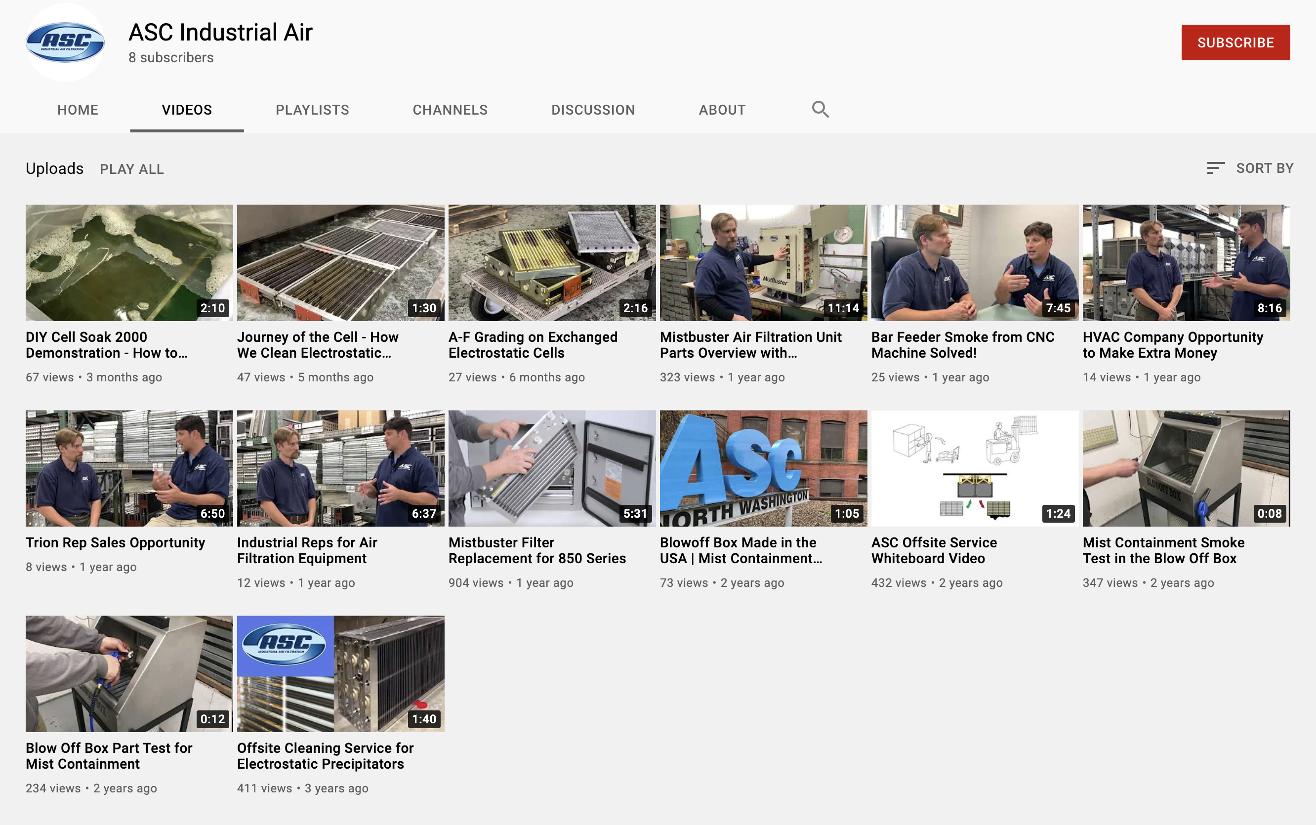 Library of Manufacturing and B2B Videos