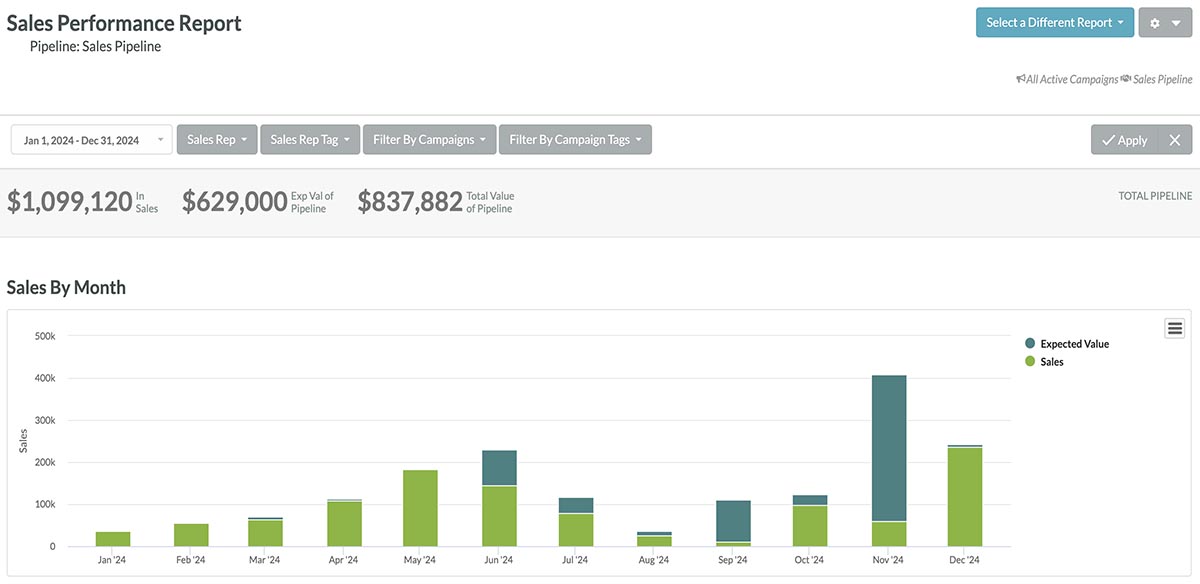 Sales Performance Report 2024